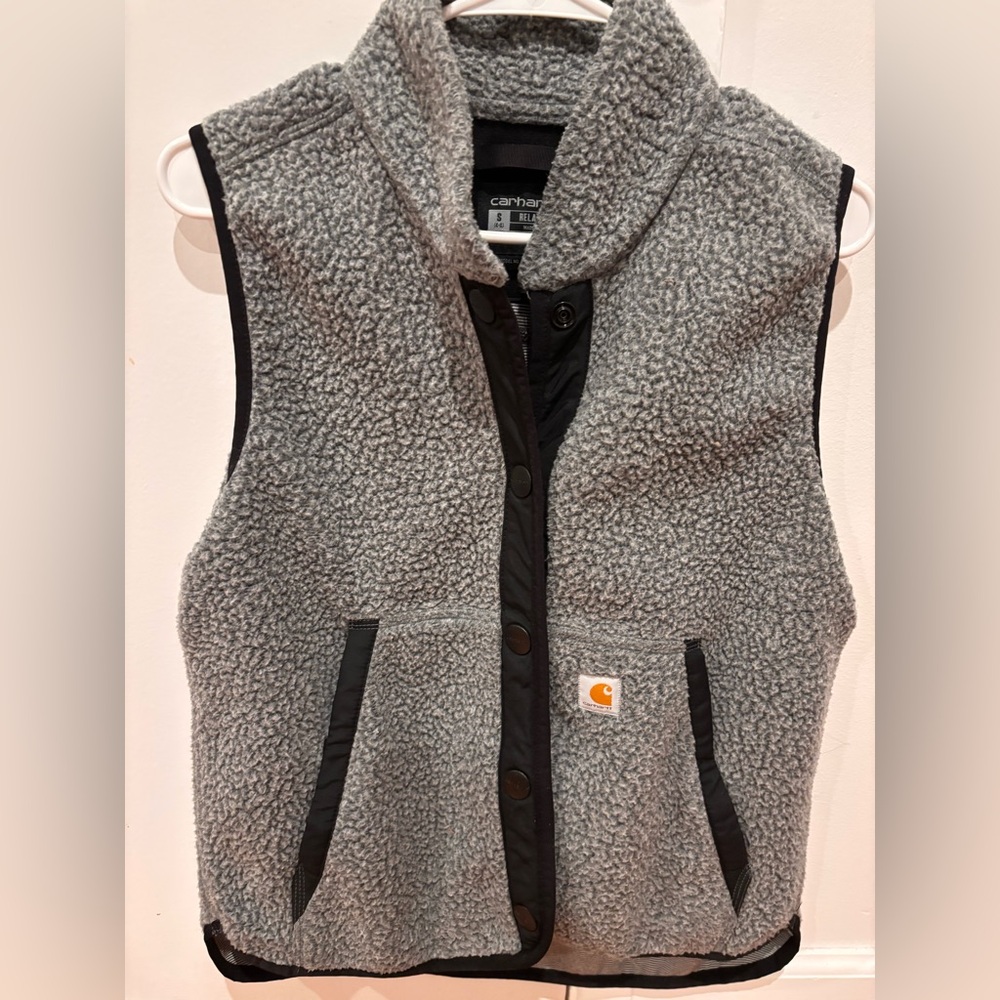 Carhartt Charcoal Fleece Vest